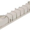 NDS 5 in. Pro Series Drain Kit, 5-1/2 in. X 39-3/8 in. Deep Profile Channel, End Caps/Outlet, Gray Plastic Grates - Image 2