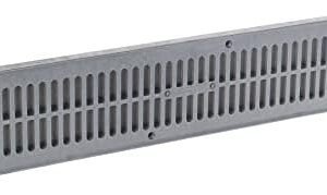 NDS, Gray 241-1 Spee-D Channel Drain Grate, 4-1/8 in. wide X 2 ft. long