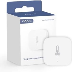 Aqara Temperature and Humidity Sensor, Requires AQARA HUB, Zigbee, for Remote Monitoring and Home Automation, Wireless Thermometer Hygrometer, Compatible with Apple HomeKit, Alexa, Works with IFTTT