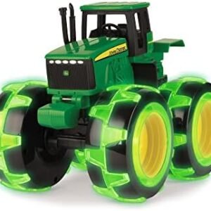 John Deere Monster Truck Toy - Light Up Wheels, Motion Activated - Frustration Free Packaging - Ages 3+