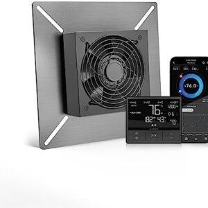 AC Infinity AIRTITAN T3, Ventilation Fan 6" with Temperature Humidity Controller, for Crawl Space, Basement, Garage, Attic, Hydroponics, Grow Tents