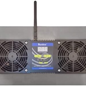 Durablow 220 CFM WiFi Smart Crawl Space Vent Fan, Dual Fans with Dehumidistat & Thermostat, Works with Alexa, Google Assistant, Siri, Foundation Vent, Radon Mitigation (Stainless steel silver,M2D-SH)