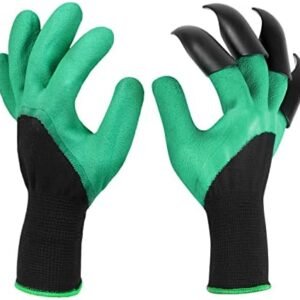 1 Pair Garden Gloves with Claws for Planting, Gardening Gloves for Men and Women