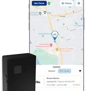 GPS Tracker - AutoSky - Portable, Compact and Durable Motorcycle and Car Tracker - Splashproof - Built-in Magnet - 4G LTE Real-Time - Car Trackers for Vehicles, Assets, Fleet. Subscription is Required
