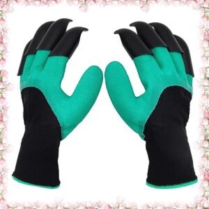 Garden Gloves With Claws Breathable Waterproof For Digging,Planting, Weeding And Other Yard Work
