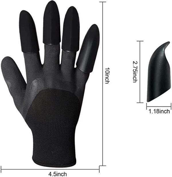 2 Pairs Garden Gloves Waterproof Breathable Work Gloves, Gardening Gloves With Claws For Digging And Planting - Image 2