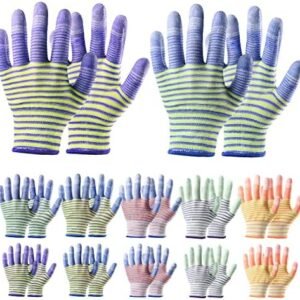 Gardening Gloves for Women - Gardening Gloves 12 Pairs, Breathable Rubber Garden Gloves, Outdoor Protective Working Gloves