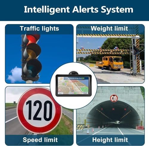 GPS Navigation for Car Truck RV, GPS Navigator with 9 inch, 2024 Maps (Free Lifetime Updates), Truck GPS Commercial Drivers, Semi Trucker GPS Navigation System, Custom Truck Routing - Image 4