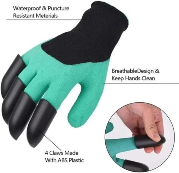 Moodi Claw Gardening Gloves for Planting, Garden Glove Claws Best Gift for Women and Man - Image 2