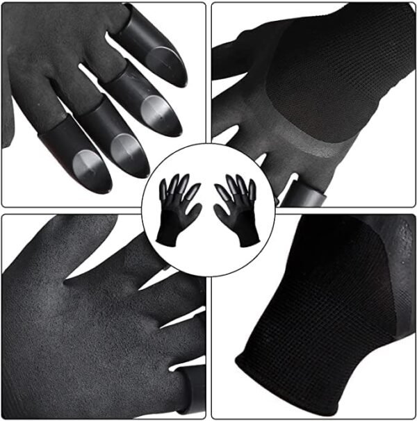 2 Pairs Garden Gloves Waterproof Breathable Work Gloves, Gardening Gloves With Claws For Digging And Planting - Image 4