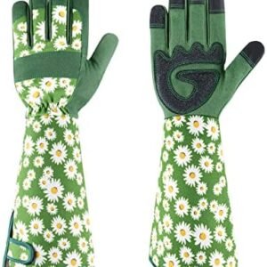Gardening Gloves for Women Rose Pruning Thorn Proof Breathable Touchscreen Long Forearm Protection Garden Gloves…