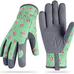 Gardening Gloves for Women Thorn Proof, Garden Gloves for Women Digging, Planting, Raking and Pruning