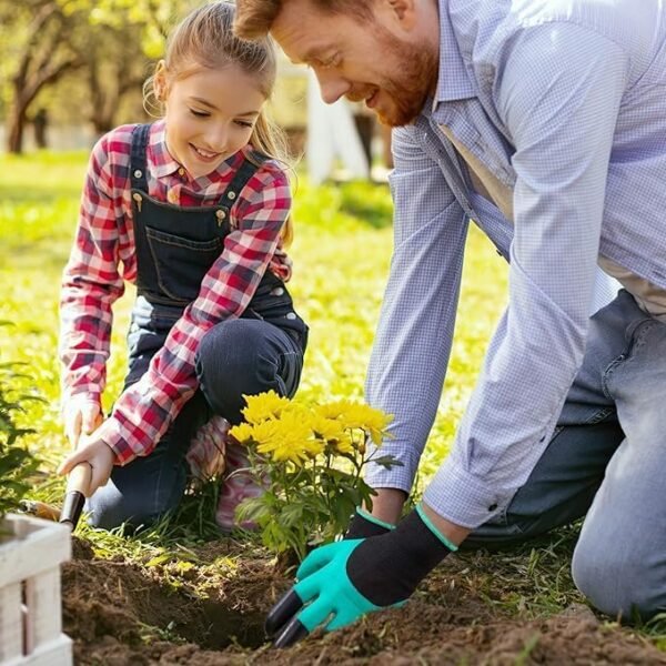 Gardening Claw Gloves,Breathable & Waterproof Garden Gloves with Claws for Planting & Other Yard Work-Quick and Easy Digging Without Tools-Universal Size (1 pairs) - Image 5