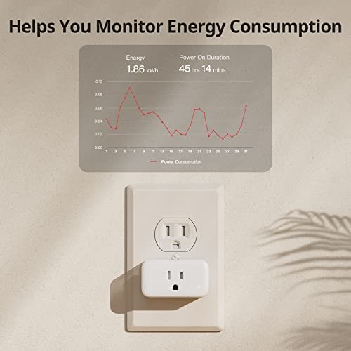 SwitchBot Smart Plug Mini 15A, Energy Monitor, Smart Home WiFi(2.4GHz) & Bluetooth Outlet Compatible with Alexa & Google Home, APP Remote Control & Timer Function, No Hub Required(4 Pack) - Image 5