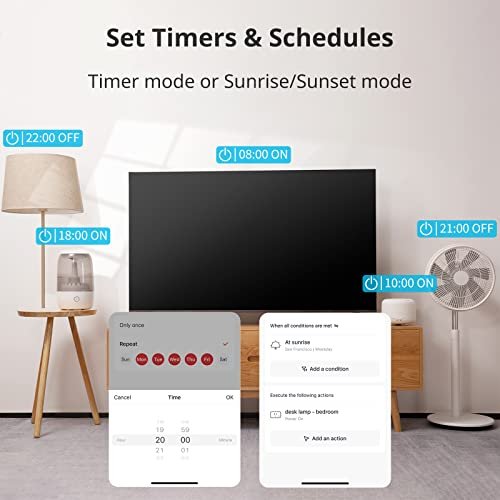 SwitchBot Smart Plug Mini 15A, Energy Monitor, Smart Home WiFi(2.4GHz) & Bluetooth Outlet Compatible with Alexa & Google Home, APP Remote Control & Timer Function, No Hub Required(4 Pack) - Image 4
