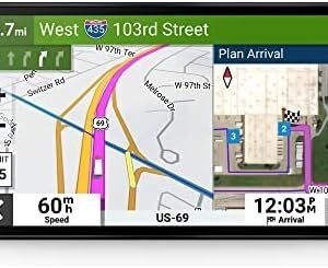 Garmin dēzl™ OTR610, Large, Easy-to-Read 6” GPS Truck Navigator, Custom Truck Routing, High-Resolution Birdseye Satellite Imagery, Directory of Truck & Trailer Services (Renewed)