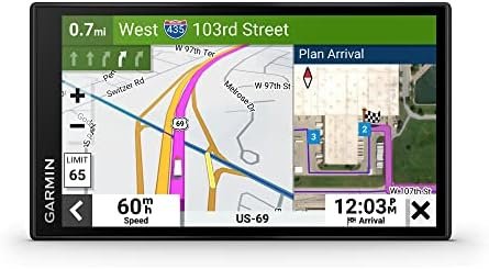 Garmin dēzl™ OTR610, Large, Easy-to-Read 6” GPS Truck Navigator, Custom Truck Routing, High-Resolution Birdseye Satellite Imagery, Directory of Truck & Trailer Services (Renewed)