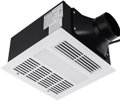 Bathroom Exhaust Fan, 1500W Heating, 110 CFM High-Efficiency Ventilation, 1.5sones Low Noise Operation, Remote Control, Energy-Saving Bathroom Ceiling Fan, Attic Access Needed