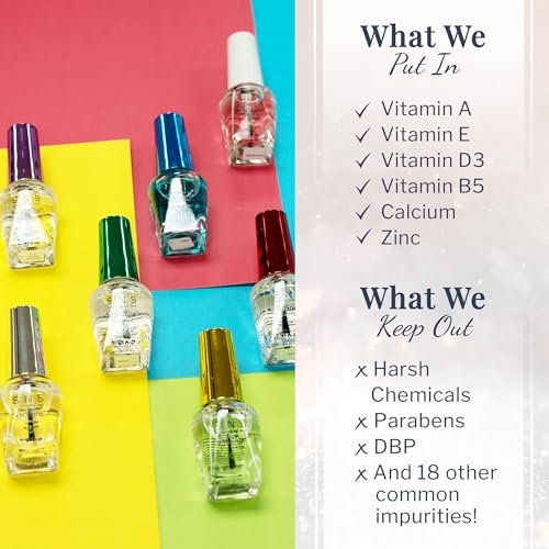SNS Base Coat Nail Polish for Nail Dip Powder, SenShine Gel Base - Long-Lasting & Fast-Drying Nail Strengtheners Gel Base - Low-Odor & No UV Lamp Required - 0.5 OZ - Image 5