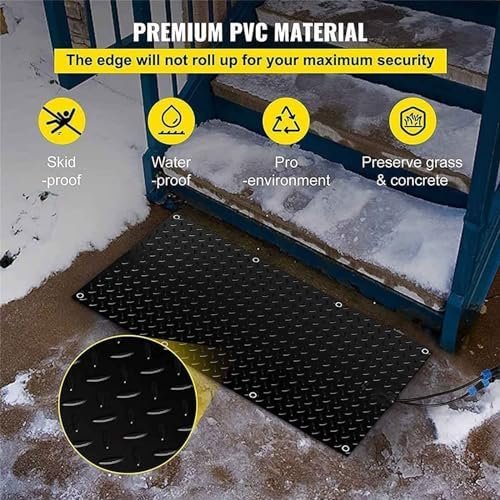 Snow Melting Mat,Residential Snow-Melting Stair Mat,Heated Snow Melting Outdoor Mats,Ice & Snow Melting Mats,Non-Slip Walkway Heated Outdoor Mat,Winter Outdoor Stairs, Steps,Doorways - Image 6