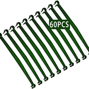 60pcs Stake Arms for Tomato Cage,Tomato Plant Cage,Tomato Garden Cages Plastic Expandable Trellis Connectors Stakes Vegetable Trellis for Vertical Climbing Plants Gardening Supplies (60)