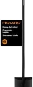 Fiskars Digging Shovel - Heavy Duty Gardening Tool with Straight Handle - Lawn and Yard Tools - Black