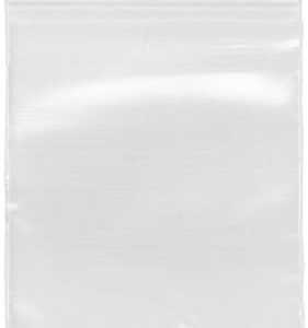 Plymor Heavy Duty Plastic Reclosable Zipper Bags, 4 Mil, 2.5" x 3.5" (Pack of 200)