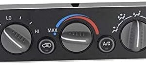599-007 A/C Heater Climate Control Pannel Module w/o Rear Window Defogger Replacement for 1996-2000 Chevy Suburban GMC C1500 C2500 C3500 K1500 K2500 K3500 Silverado Tahoe Yukon