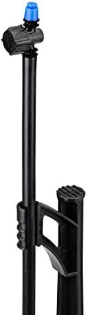 Raindrip 172CPUB, Adjustable Flow Micro Sprinkler Assembly, Half-Circle Pattern, Fan Spray, 1/4-Inch Clamp N Pierce Inlet, Riser and 13-Inch Stake, for Drip Irrigation Gardening Systems, Black/Blue - Image 3