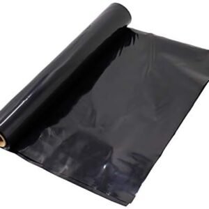 Black Plastic Sheeting Farm Film 4 mil (10' x 100') Black Plastic Tarp, Polyethylene Vapor Barrier Plastic Sheeting, Black Painters Tarp, Heavy Duty
