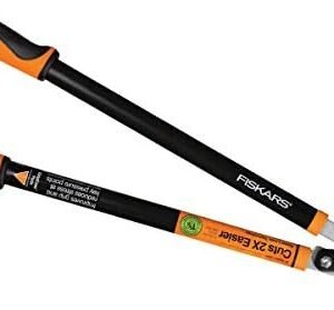 Fiskars 28" Power-Lever Garden Bypass Lopper and Tree Trimmer - Sharp Precision-Ground Steel Blade for Cutting up to 1.75" Diameter