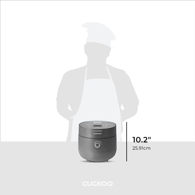 CUCKOO Micom Rice Cooker 13 Menu Options: White, GABA, Porridge, Baby, & More, Fuzzy Logic Tech, 6 Cup / 1.5 Qts. (Uncooked) CR-0675F Gray - Image 3