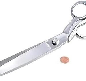 Szco Supplies 12" Professional Heavy-Duty Fabric Scissors For Tailoring With Mirror Finished Handle