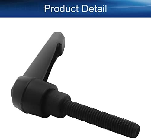Bettomshin 1Pcs M8 Male Thread Adjustable Handle Screw Length 40mm Clamping Lever Black w Stud for Packaging Machinery and Equipment, Sharpeners, Machine Tools, Printing Equipment - Image 4