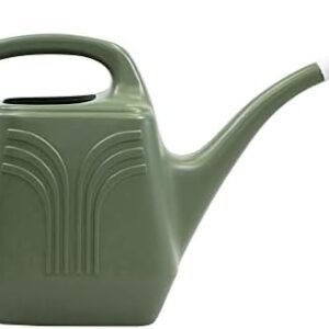 Bloem Promo Watering Can: 2 Gallon Capacity - Living Green - Durable Resin, Removable Nozzle Spout, Two Handles, Wide Mouth, for Indoor and Outdoor Use, Gardening