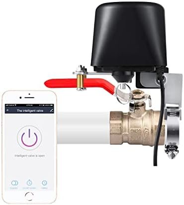 Zigbee Water Valve, Tuya Smart Water Valve Shutoff, Automatic Ball Valve Watering Timer, Sprinkler Controller, Compatible with Alexa and Google Assistant and App iOS/Android, Wireless Remote Control