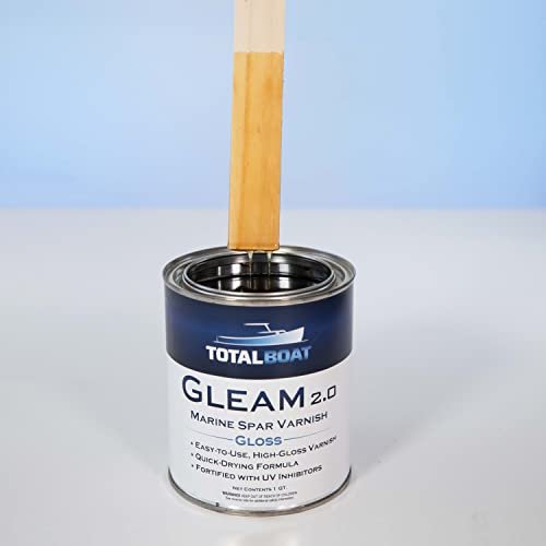TotalBoat Gleam Marine Spar Varnish, Gloss and Satin Polyurethane Finish for Wood, Boats and Outdoor Furniture (Clear Gloss Gallon) - Image 4