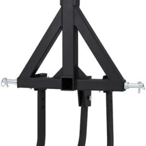 Middle Buster for CAT 0& 1, 3-Point Quick Hitch Tractors with 3 Adjustable & Replaceable Ripper Shanks, Upgraded Heavy Duty Steel Furrowing Plow