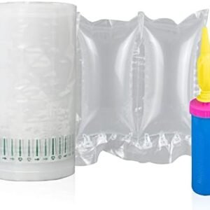 400 Count Air Pillows for Shipping with Pump Packing Boxes Void Filler Inflatable Bubble Packaging Air Bags, Recyclable Packing Materials for Moving, Purse Suffers for Shape Alternative to Peanuts