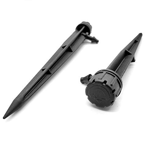 Adjustable Irrigation Drippers,Adjustable 360 Degree Water Flow Drip Irrigation System Drip Emitters for 4/7mm Tube PE Pipe for Flower beds, Vegetable Gardens, Herbs Gardens 50PCS - Image 3