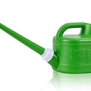 Plastic Watering Can for Indoor & Outdoor Plants 1 Gallon/4-Liter, Ebristar Watering Pot for Garden Flower with Long Spout and Removable 360 Degree Rotation Sprinkler Head, Green