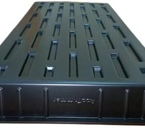 1020 Nursery Trays, Heavy Duty Seed Starter Tray Super Sturdy Seedling Tray for 72/128 Cell Plug Trays Germination Transplantation (21"×11", 10-Pack,1.6" Deep, TD538)