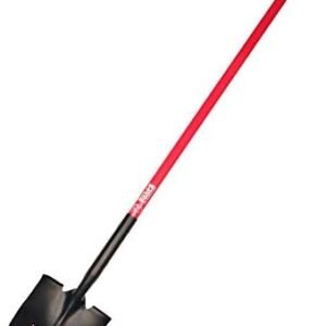 Bully Tools 62510 14 Ga. Round Point Shovel. Fiberglass Long Handle.