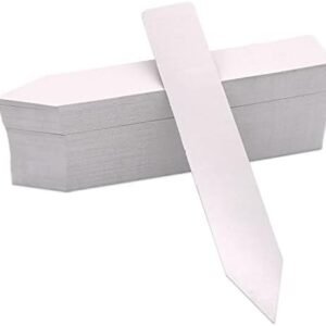 Plastic Plant Labels 100 PCS Garden Plant Tags 1x6 inch Nursery Garden Labels Waterproof Flower Marker for Decoration