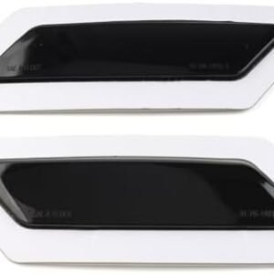 FSFY Turn Signal Light Black Front Bumper Reflector Indicator Side Marker Replacement for Audi Q5 SQ5 2018-2020