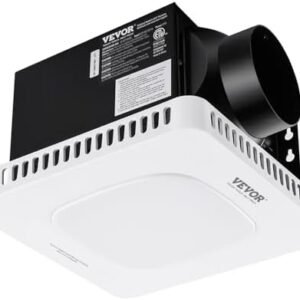 Bathroom Exhaust Fan, 110 CFM High-Efficiency Ventilation, 1.5sones Low Noise Operation All-Copper Motor, Remote Control, Energy-Saving Bathroom Ceiling Fan For Various Ceilings