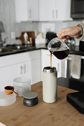 KINTO 20929 Travel Tumbler, 11.8 fl oz (350 ml), Sand Beige, Vacuum Double Layer Structure, Heat and Cold Retention - Image 3