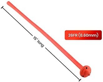 HealthAndYoga(TM) Enema Supplies - Retention Deepezer Colon Tube - Rubber - 26Fr - Image 3