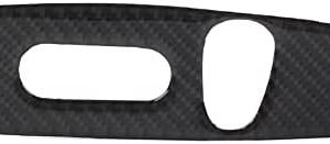 SIKUAI Automotive Carbon Fiber Seat Adjustment Panel Cover Control Button Trim for Chevrolet Equinox 2018-2021, LHD
