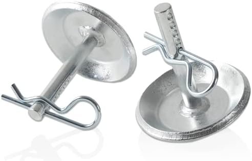 (2-Pack) Replacement Snow Plow Skid Shoes - Replaces Part ATV UTV Polaris K-Plow Nos 2205071 and 2208864 - Hardened Steel Snow Plow Non-Slip Base - with Quick-Release Cotter Pins